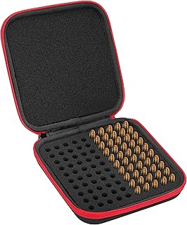 Sturdy Material Ammo Case,100 Round Flip-Top 380/9MM - RHCOM