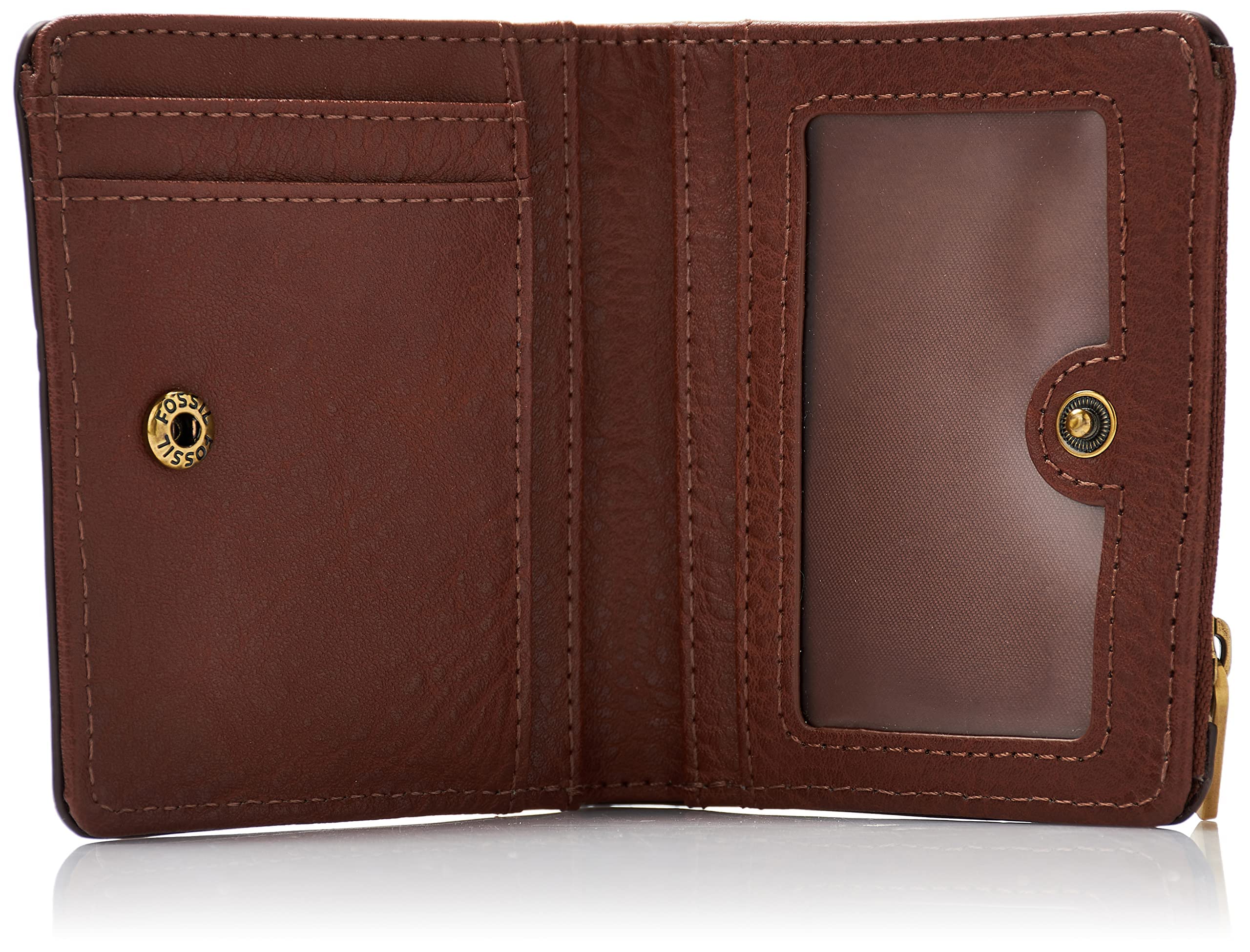 Fossil Kobiety Logan Portfolio Portfel, Brązowy, 10.2 x 2.5 x 8.9 cm