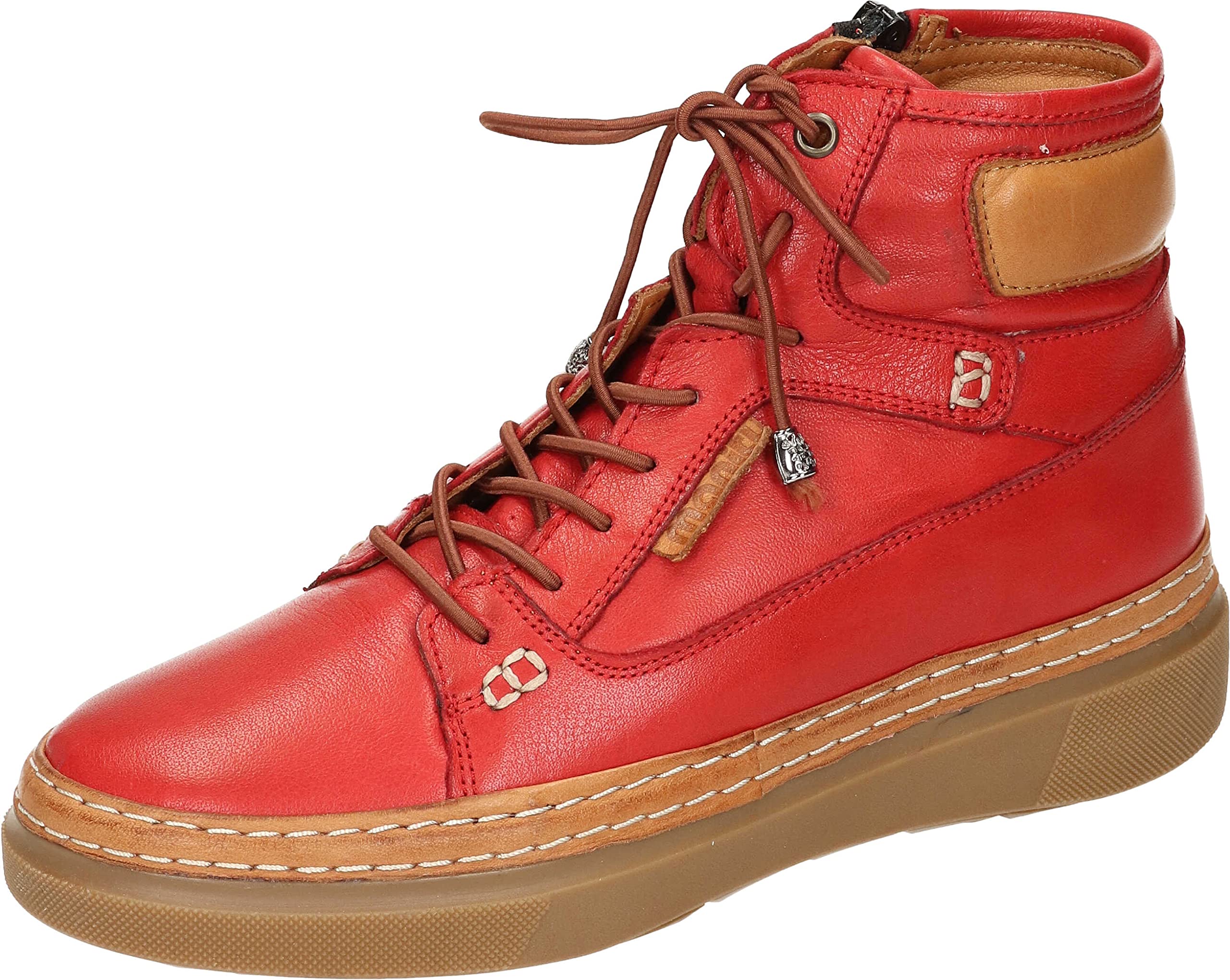 Manitu - Women's boots, red, 8.5 UK