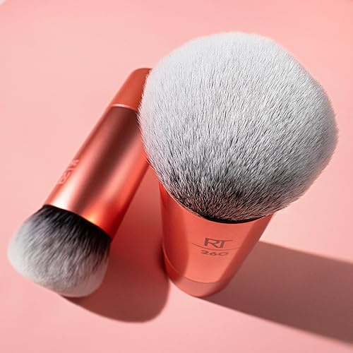 Miniatura 8 de Real Techniques Brocha de maquillaje de mezcla de burbujas, cepillo facial multiusos para maquillaje líquido, crema y polvo, cabezal de cepillo de