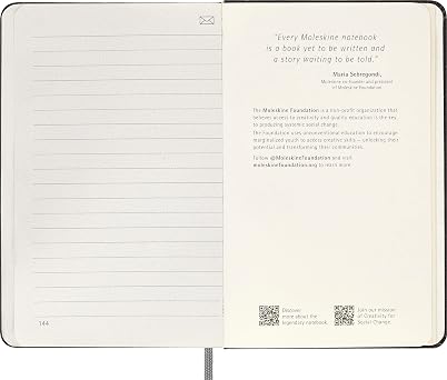 Moleskine Smart Notebook, Pocket, Ruled, Black, Hard Cover (3.5 x 5.5)