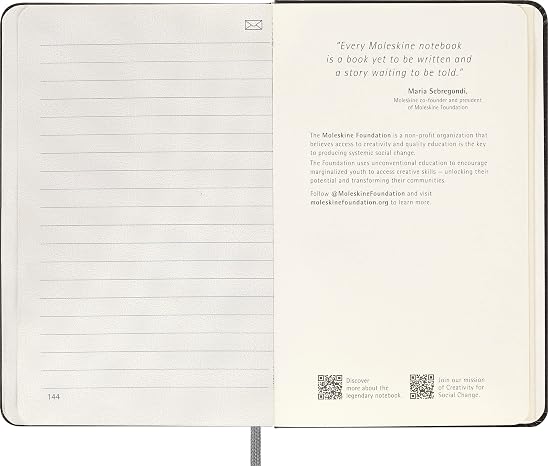 Moleskine Smart Notebook, Pocket, Ruled, Black, Hard Cover (3.5 x 5.5)