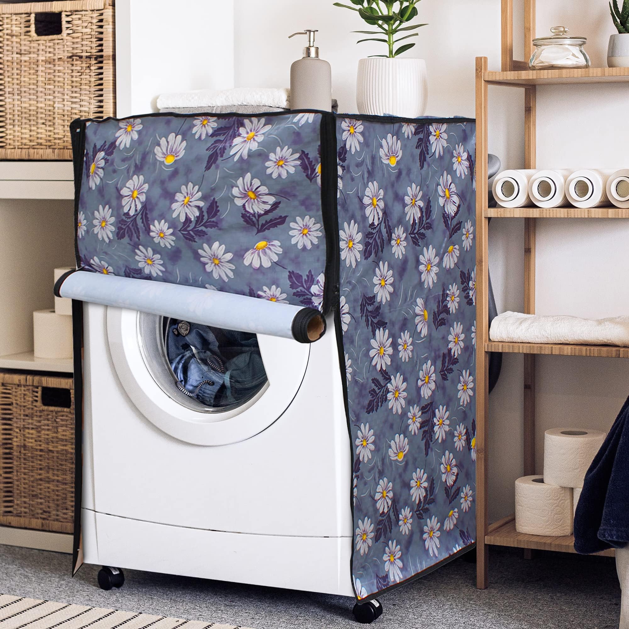 DARAN Front Load Washing Machine Cover For LG 8 Kg 5 Star Direct Drive Fully Automatic Front Load Washing Machine I(56 X 61 X 86) (FHM1408BDL, SAM10 )