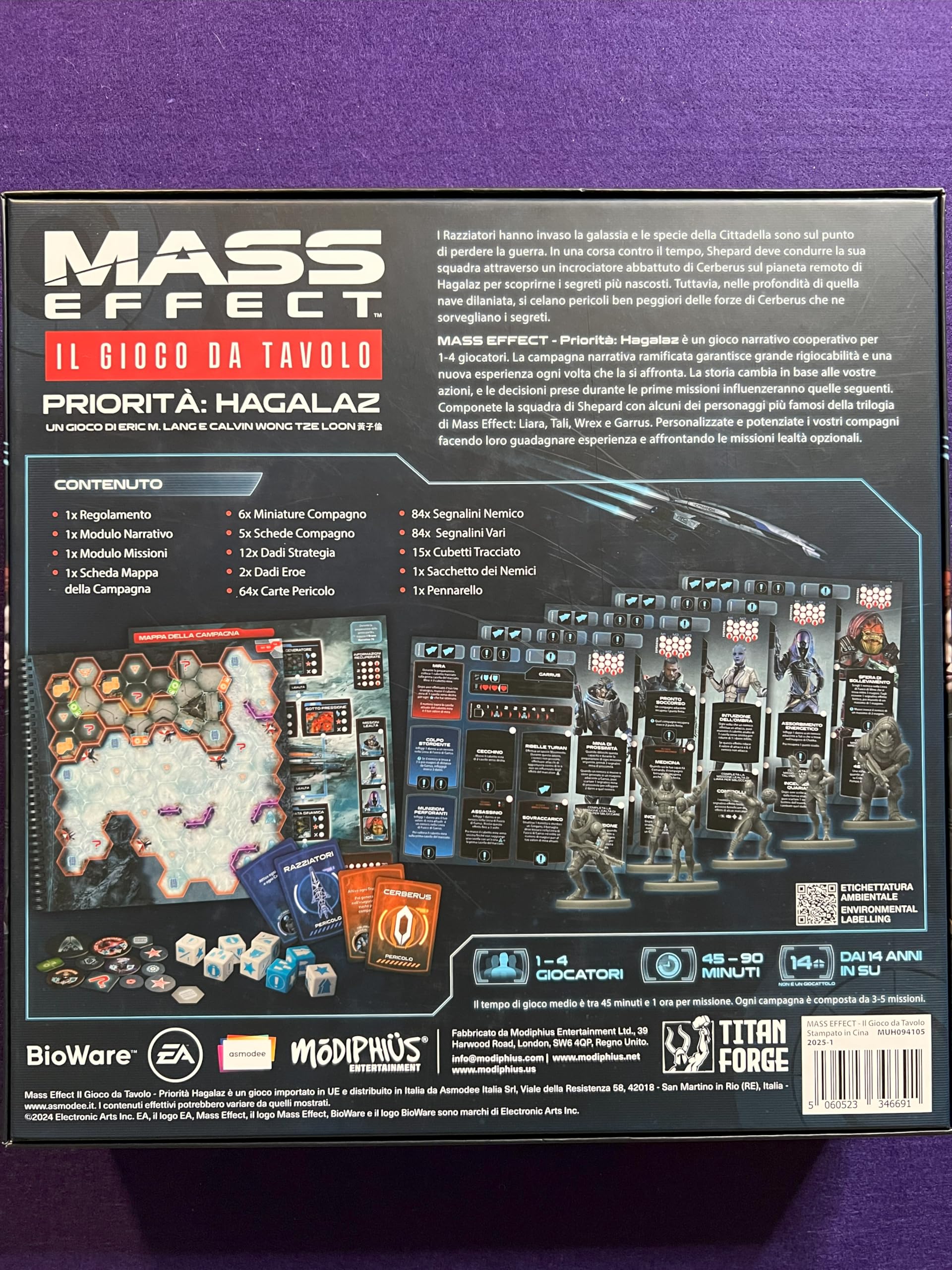 Asmodee - Mass Effect, Gioco da Tavolo, 14+ Anni, 1-4 Giocatori, 90 min, Edizione in Italiano