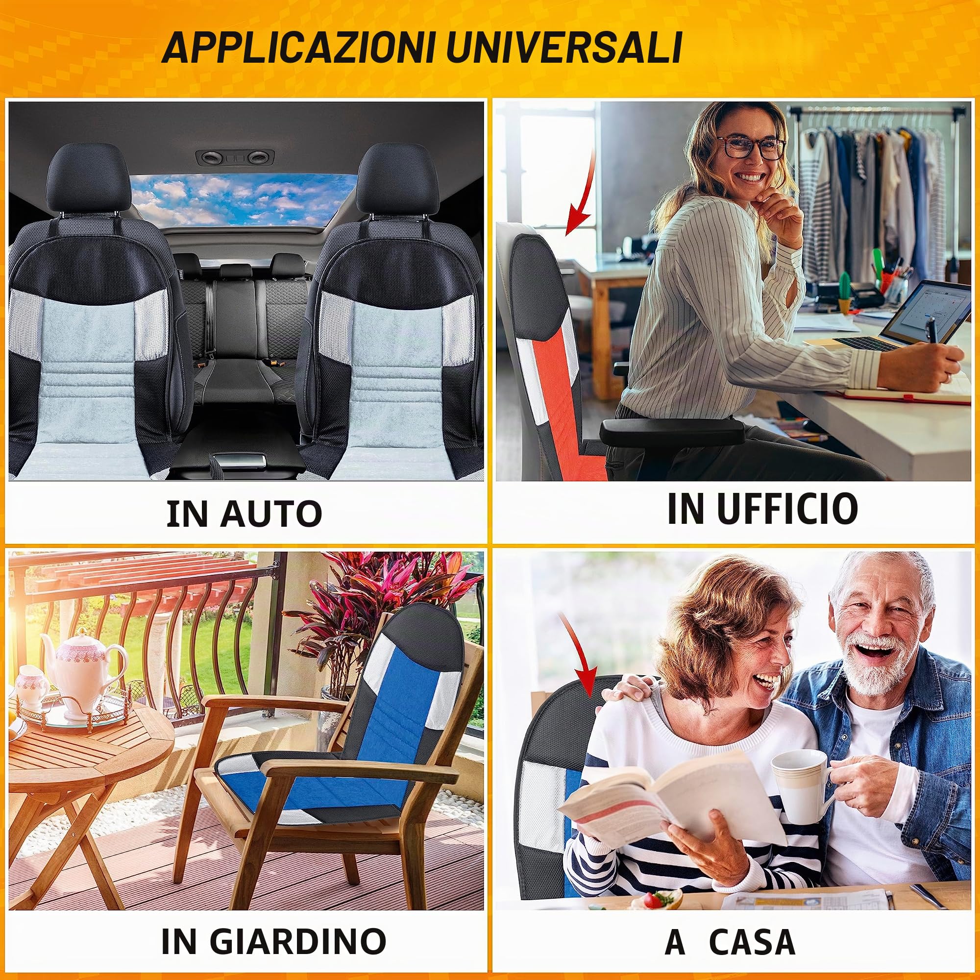 WALSER Coprisedili auto Hunt, coprisedile auto universale, proteggi sedili anteriori veicolo e camion blu/nero