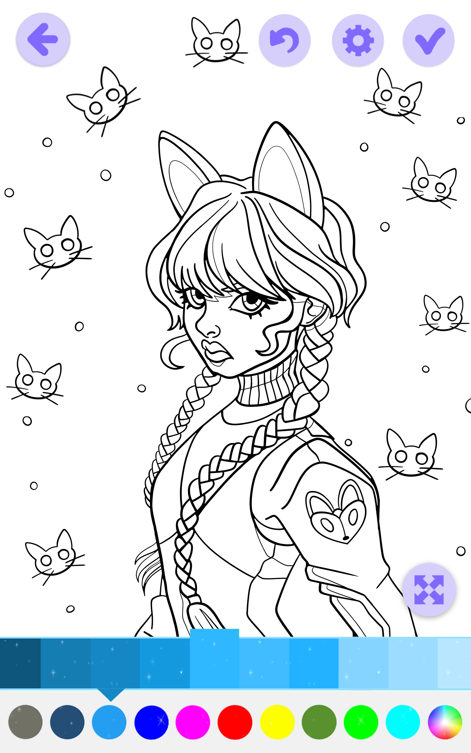 Monster Gothic Girl Coloring Book App on Amazon Appstore