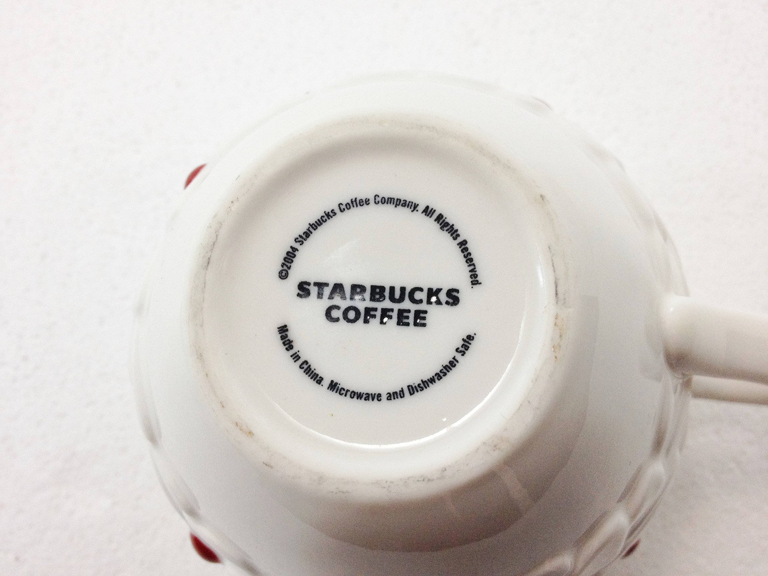 Starbucks Coffee Holiday 2004 White Holly Mug Cup Red Dot 16 oz Christmas:  Buy Online at Best Price in UAE - Amazon.ae