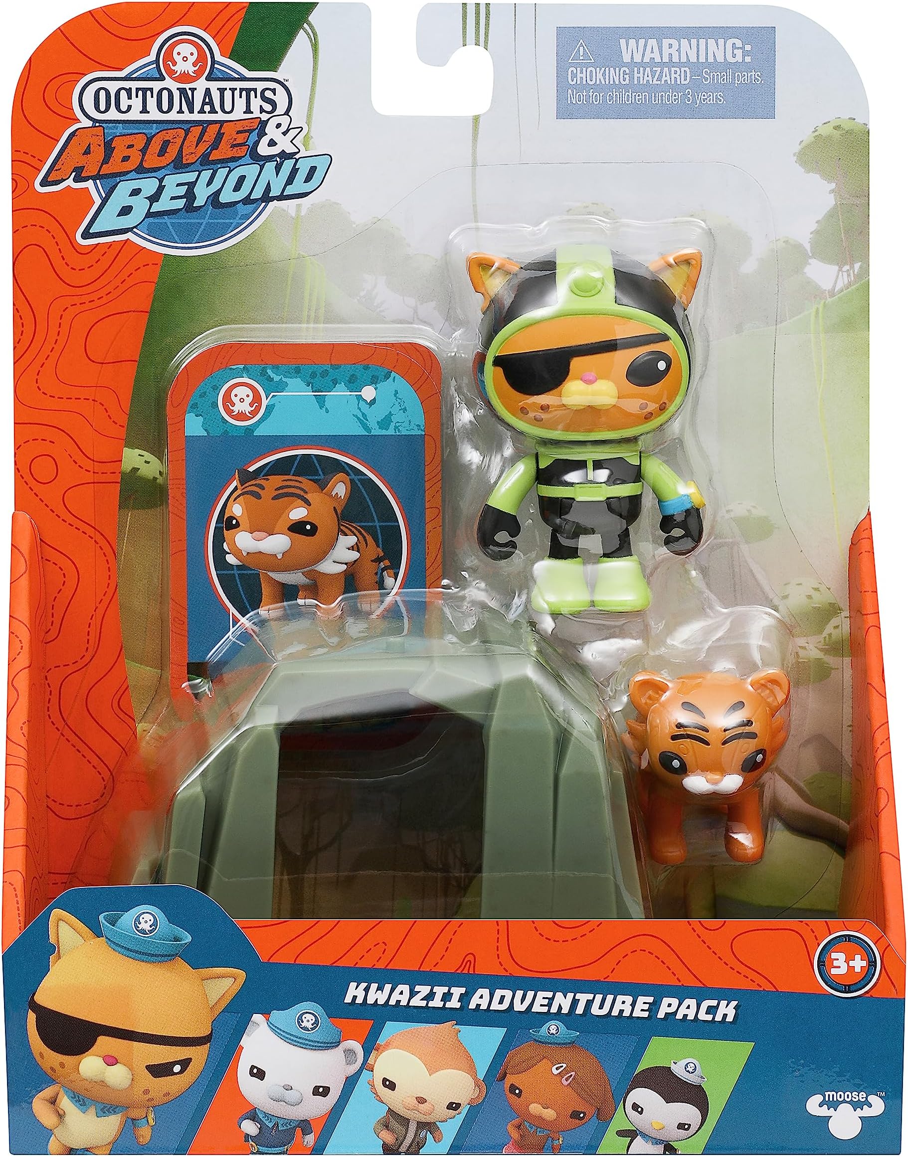 61100 Above & Beyond | Deluxe Toy Figure | Kwazii Adventure Pack | Recreate Missions, Green