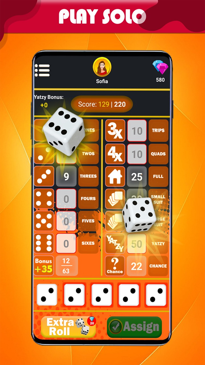 Yatzy Board Game App on Amazon Appstore