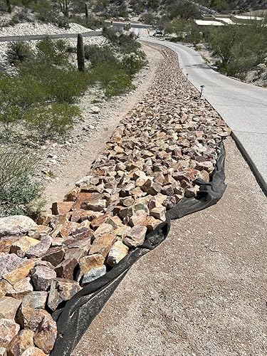 Miniatura 9 de Sandbaggy Tejido geotextil para paisaje, para estabilización del suelo y contrapiso para entrada, caminos de grava y estacionamientos, 200 libras de