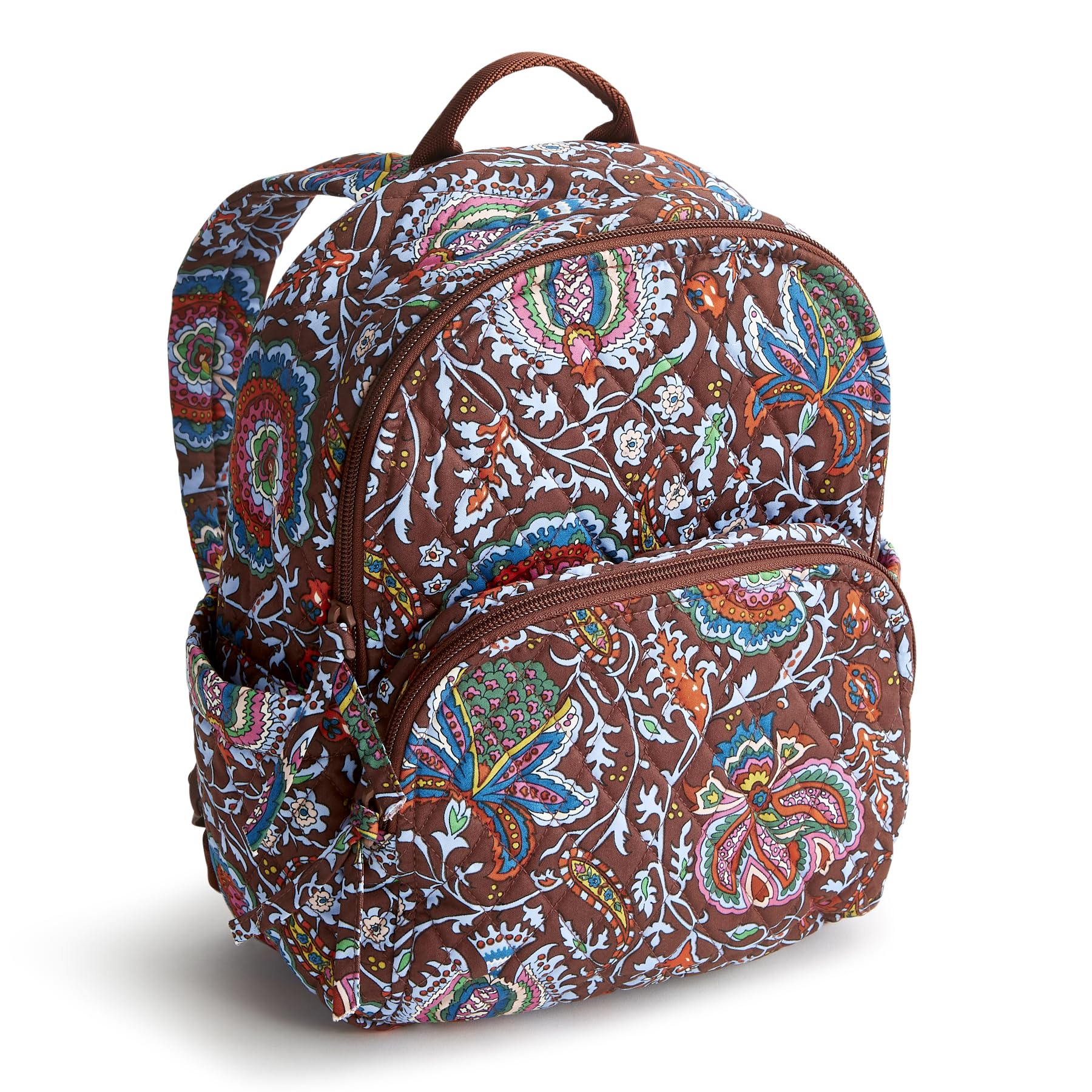 Vera Bradley Women's Cotton Small Banbury Backpack, Marrakesh Cinnamon, One Size