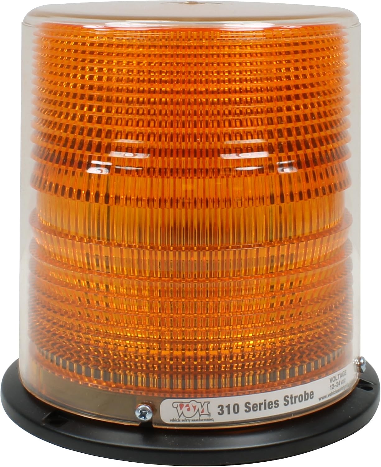 310AD Amber Universal Strobe Lamp (Quad Flash, Rubber Base, Dust Cover, and Mounting Hardware)