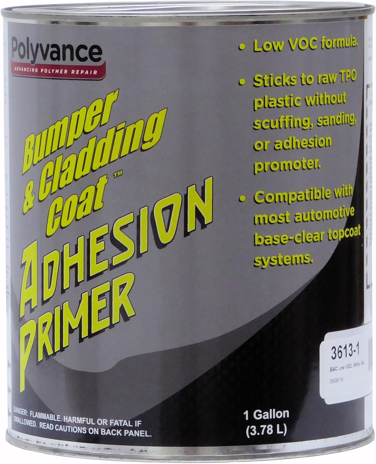 Polyvance Bumper and Cladding Adhesion Primer, Low VOC, White, Gallon