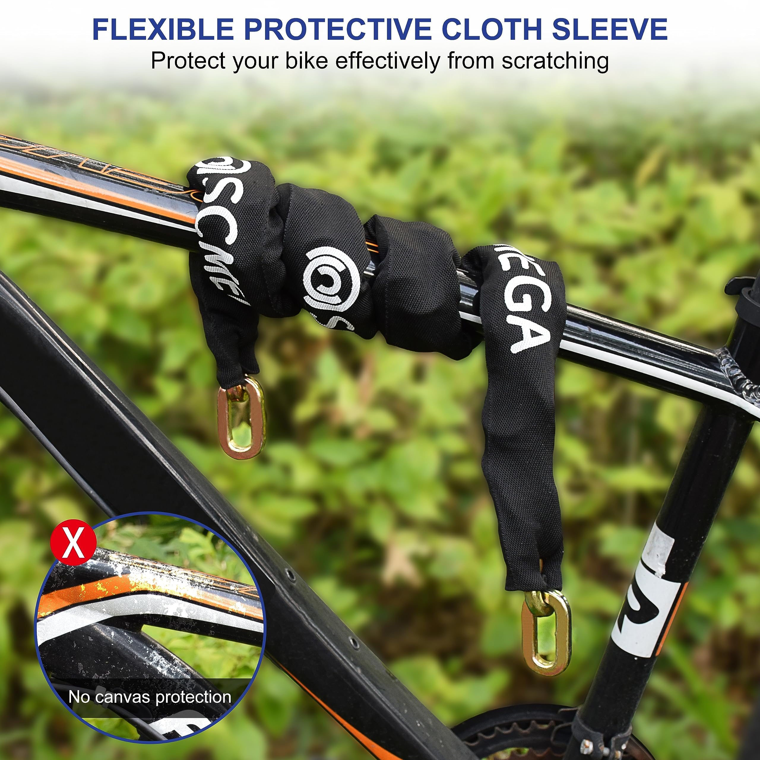 Strong Heavy Duty Security Chain 1M Long 12MM Diameter  Hardened Steel Links Plastic Coated Bike ~0600988555976 03c Mp - View #9
