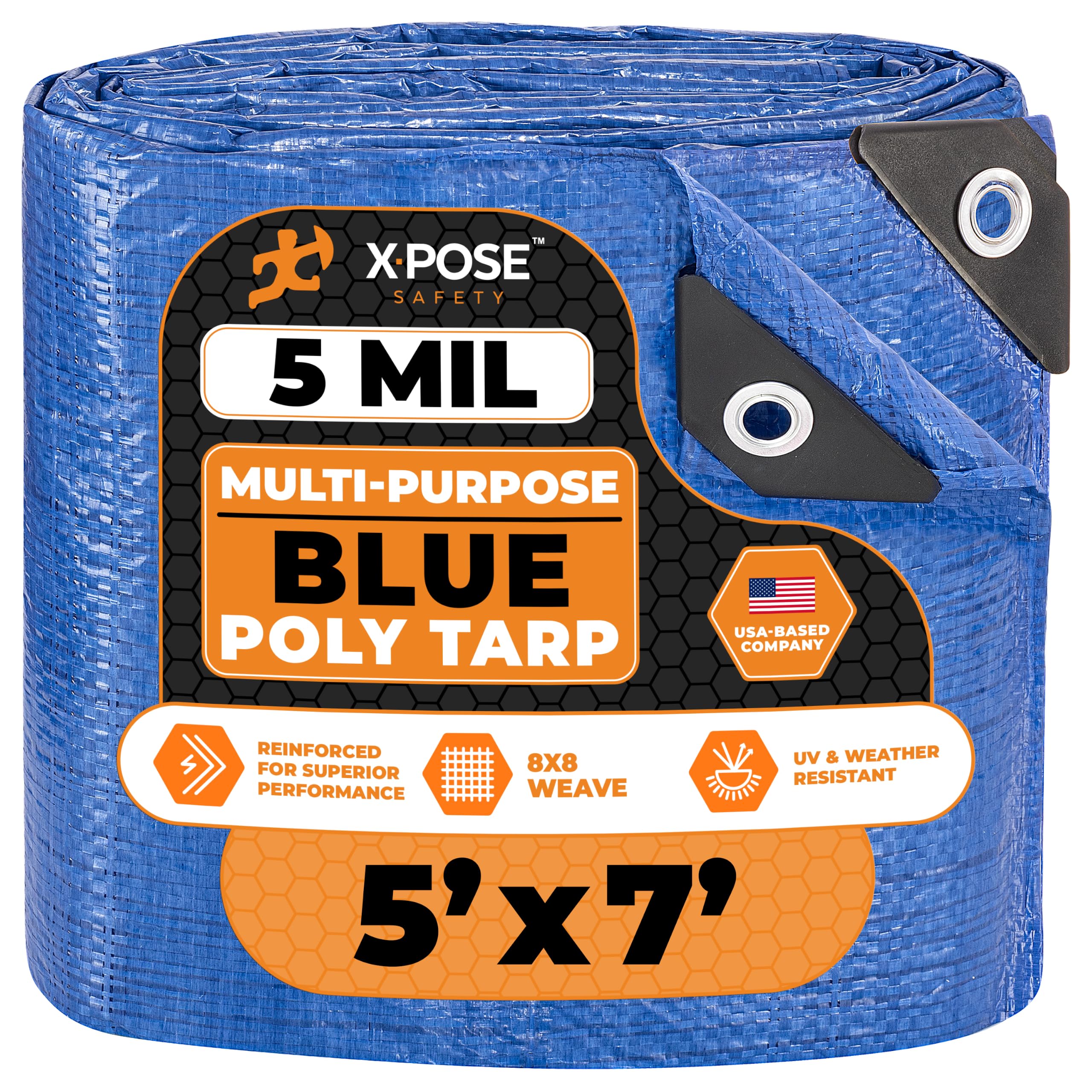 Amazon.com: Better Blue Poly Tarp - 5' X 7' - Multipurpose