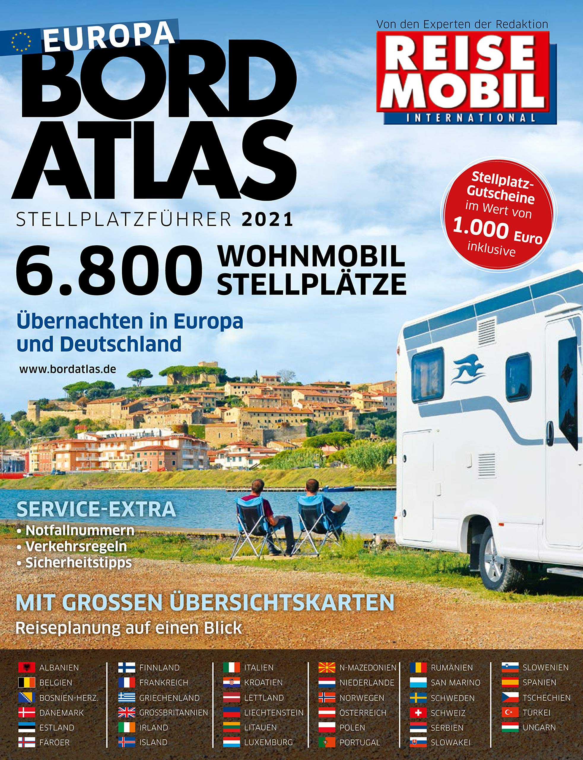 Bordatlas Stellplatzführer 2021: Deutschland und Europa