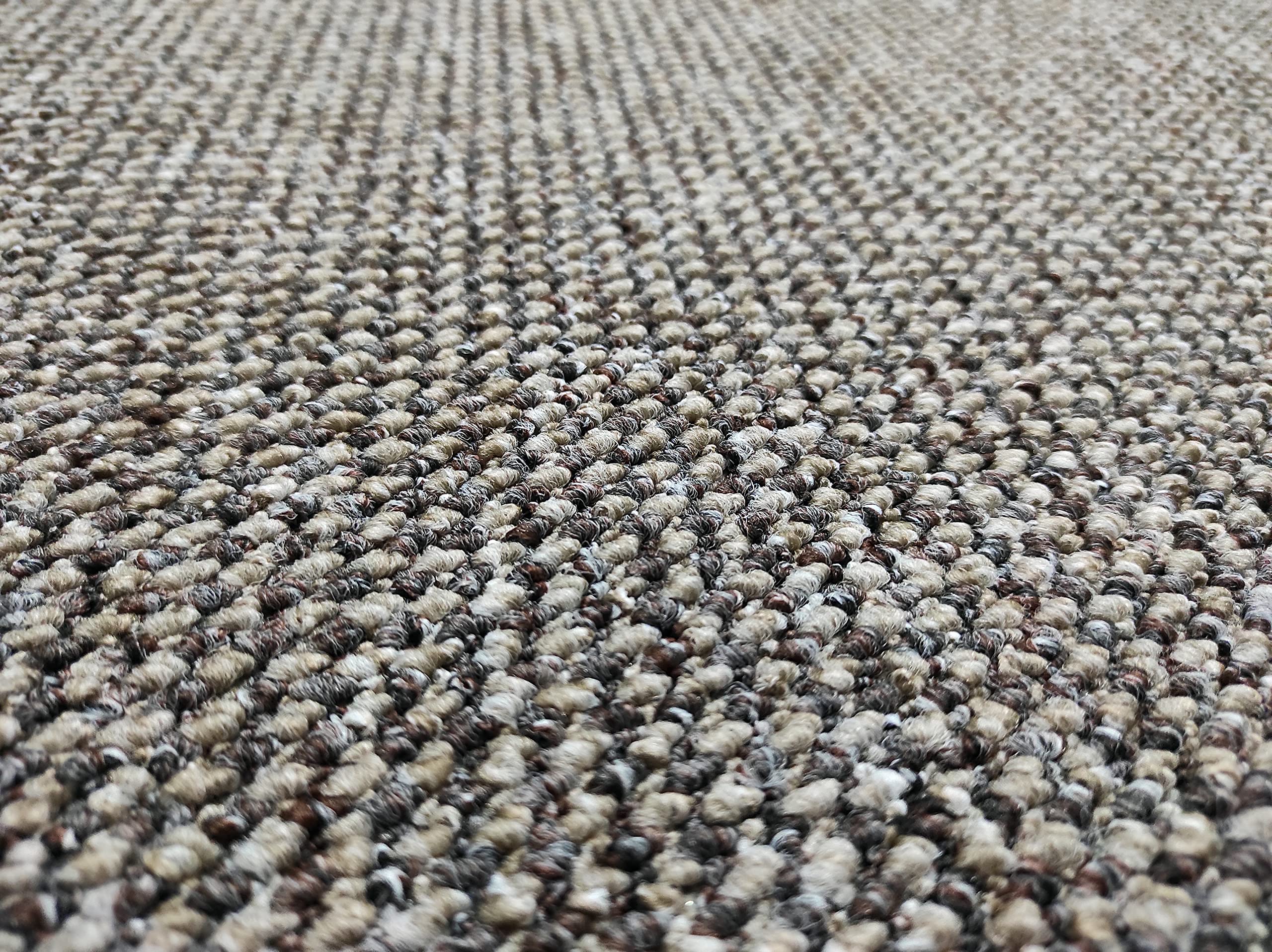 Tappeto rotondo liscia, colore Taupe marrone morbido. Tappeto al tatto naturale Similar Lana. Tappeto in fibra sintetica di sintettitica diametro 100 cm.