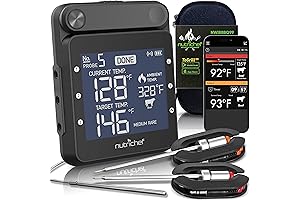NutriChef Wireless Smart Grill Meat Thermometer
