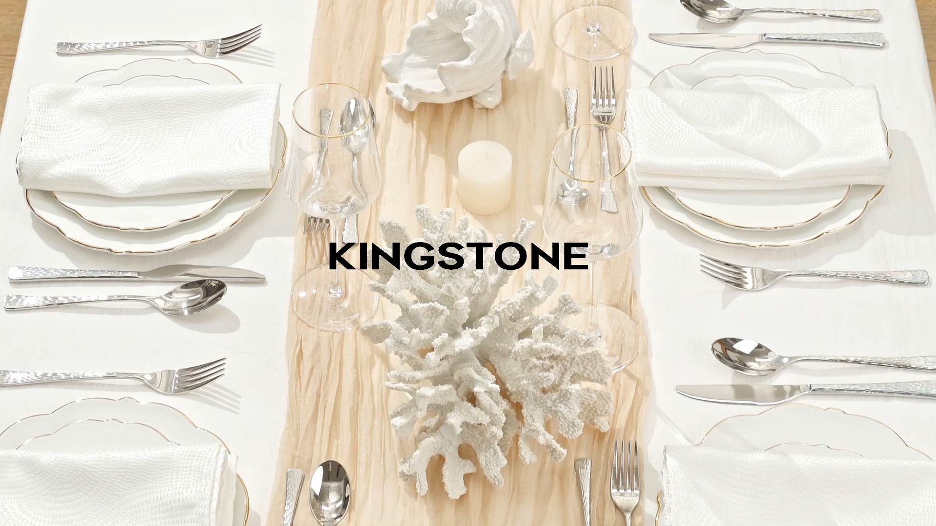 Amazon.com | KINGSTONE Hammered Silverware Set, Flatware Set with
