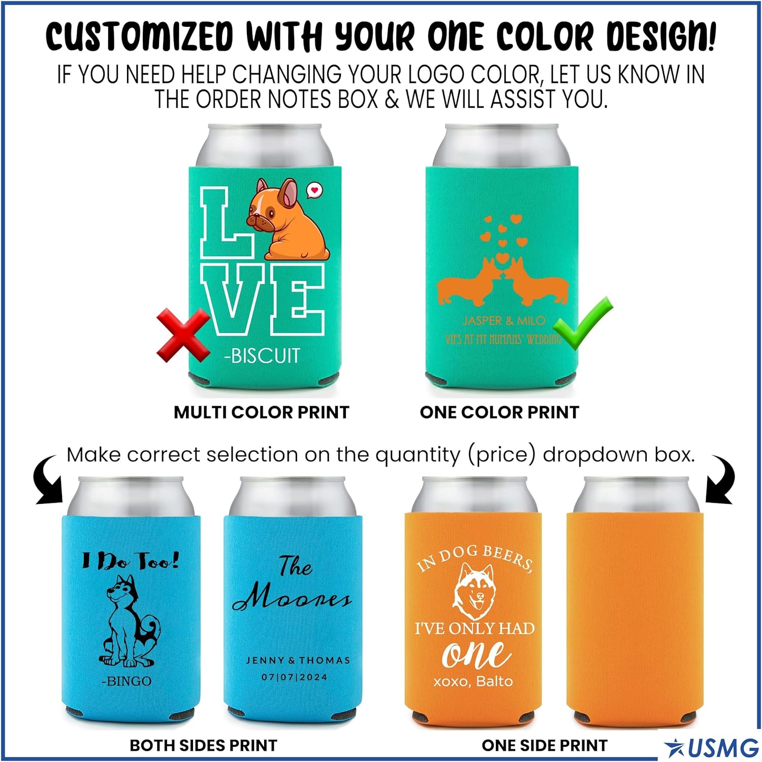 Classic foam custom can coolers with one-color print, great for gifts & promotions use for glass bottles & cans (Grey, 50)