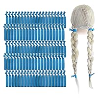 Vista 33 de MEEDEE Paquete de 100 unidades de lazos para el cabello de cinta blanca sin arrugas y suaves con nudo - Sin daños, sin dolor, sin causar arrugas