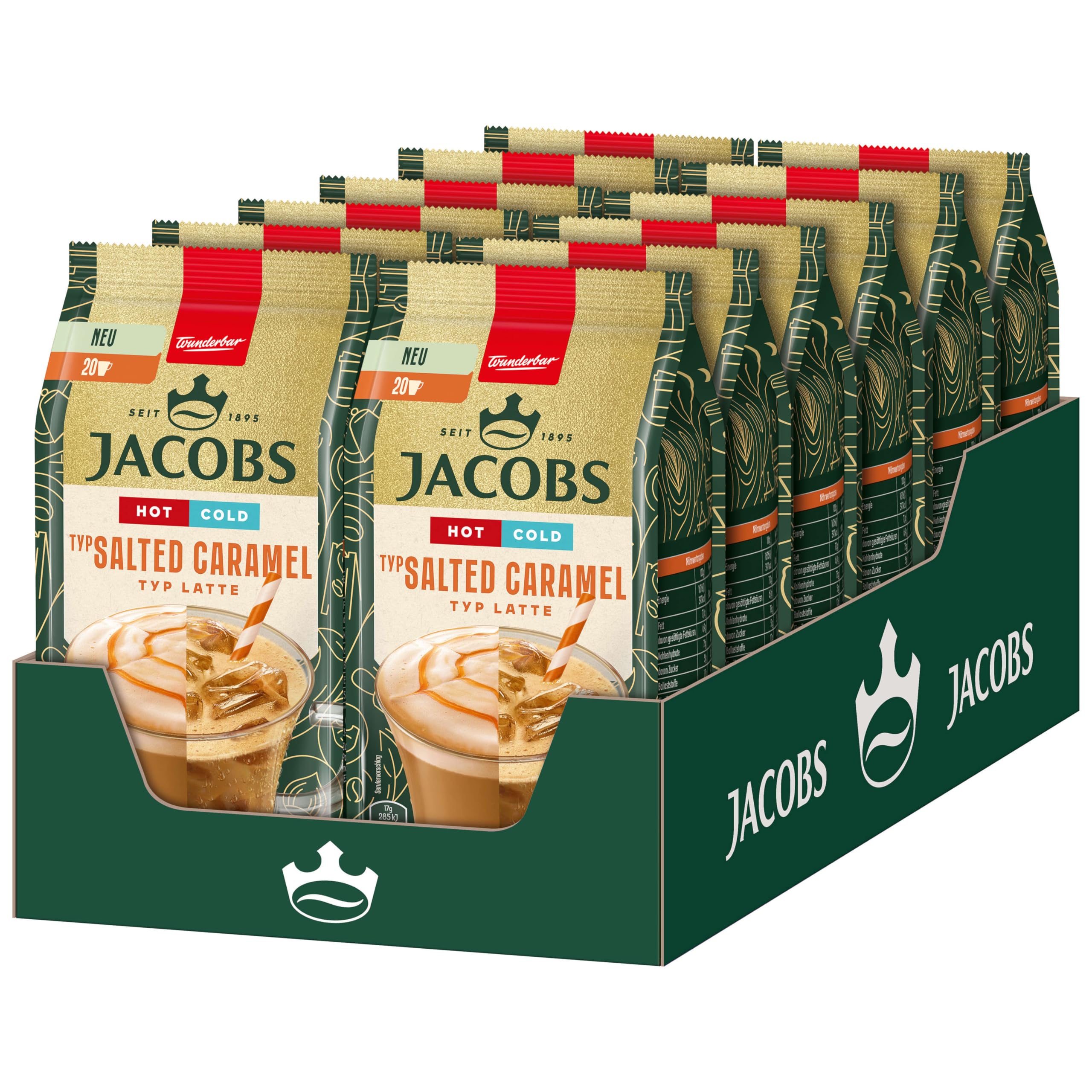 Jacobs Hot Cold Typ Salted Caramel Latte 12er Pack (12 x 340 g)