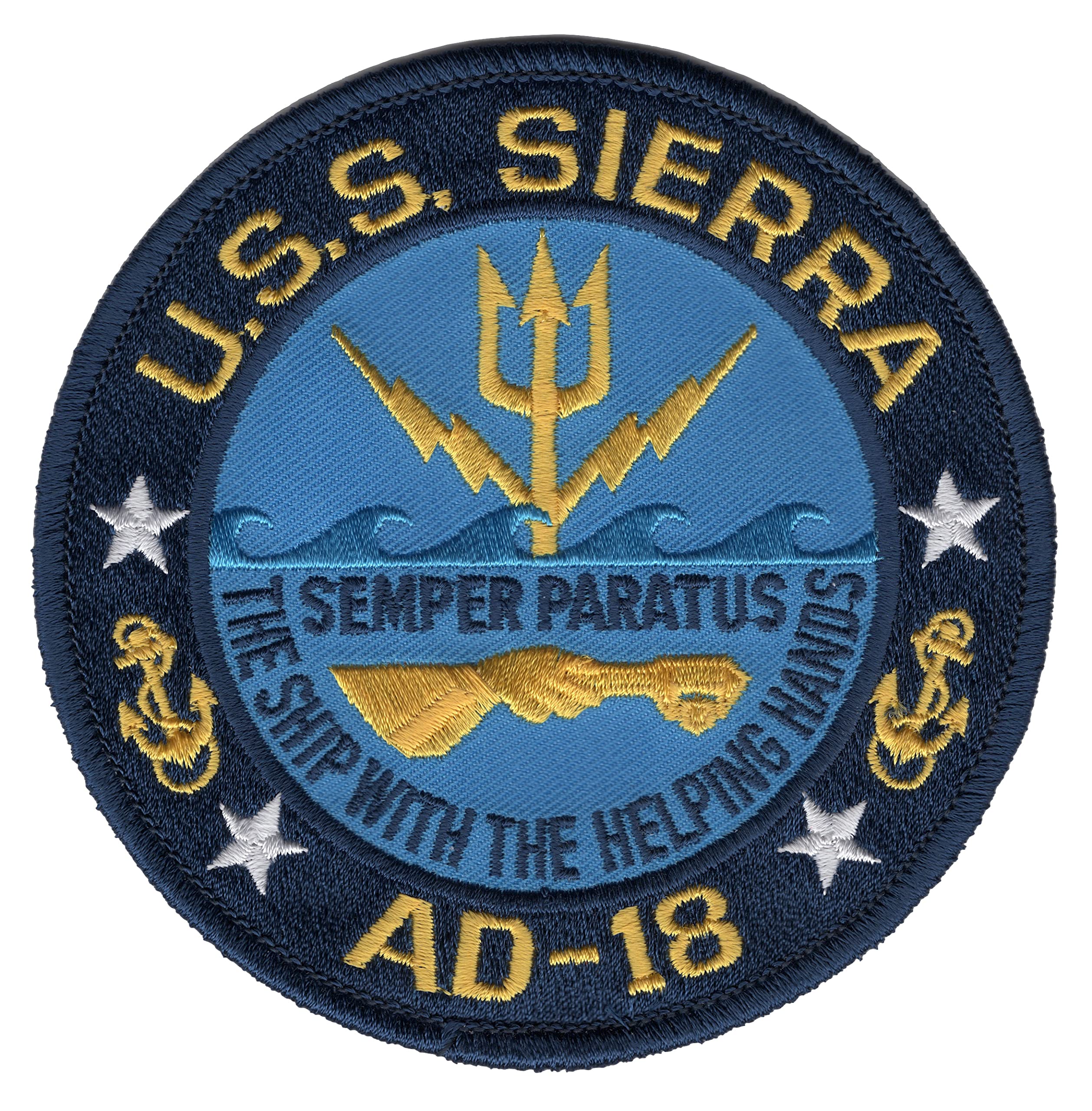 USS Sierra AD-18 Destroyer Tender Ship Patch