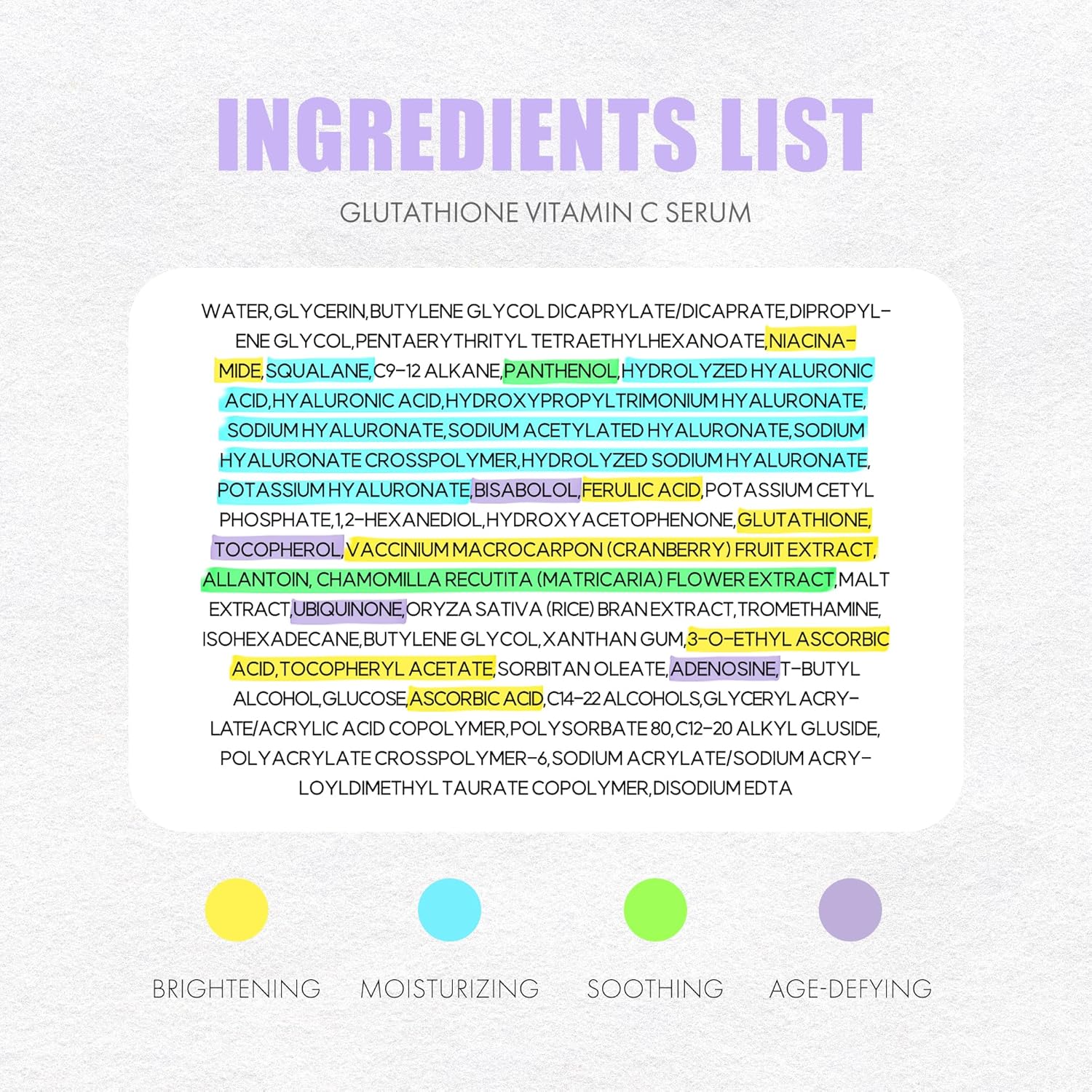 Glutathione Vitamin C Serum 50ml - Step-by-Step Discoloration Correcting Serum with Hyaluronic Acid & Niacinamide - Moisturizing & Hydrating K Beauty Skin Care (1.69 fl oz) - Image 6