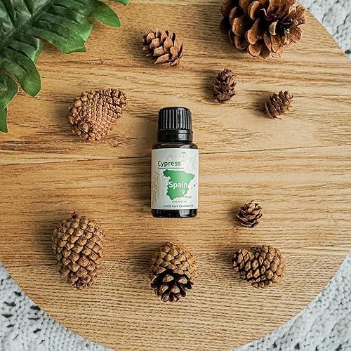 Miniatura 6 de Aceite esencial de ciprés (0.5 onzas líquidas), directamente de aceites esenciales SL en España, aceite esencial puro para difusores y aromaterapia,