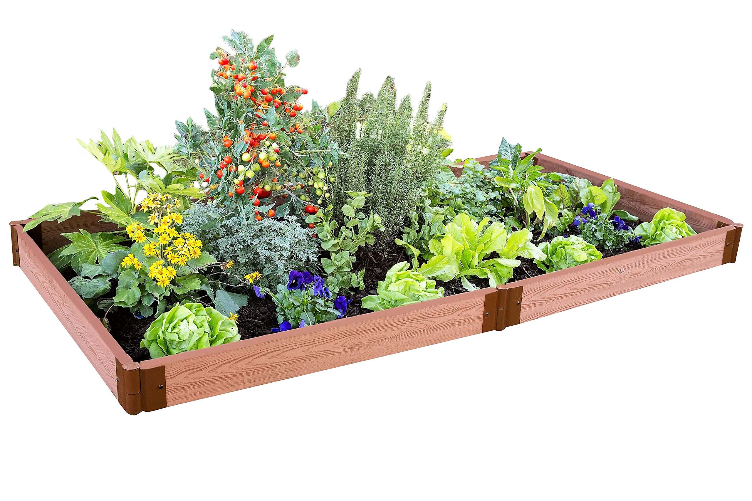 Frame It All Two Inch Series 4' x 8' x 5.5", Composite Raised Garden Bed Kit