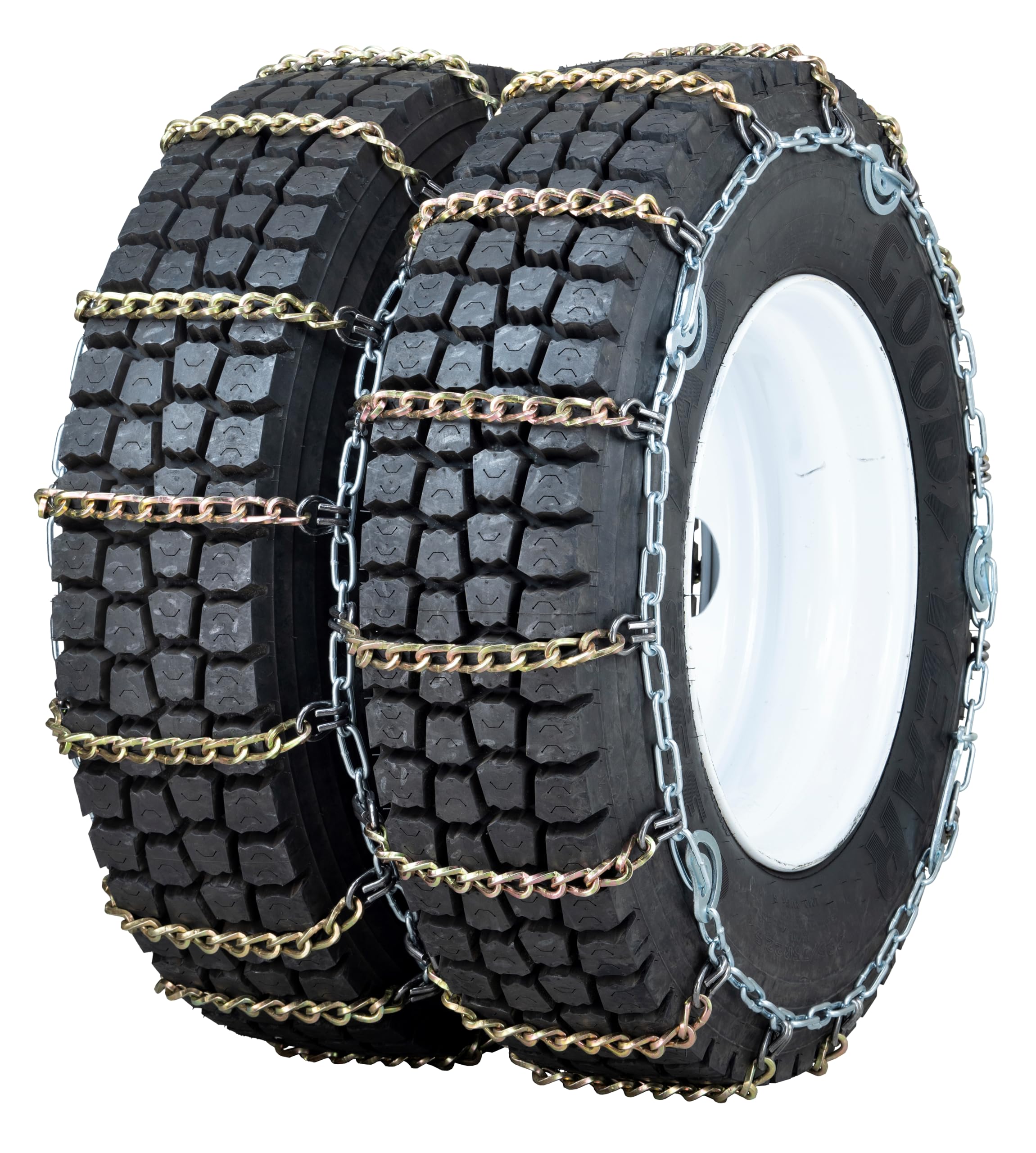 Quality Chain Commercial Truck Twisted Square Link Alloy Cam-Style Tire Chains - Dual Triple (4155SLCTWIST)