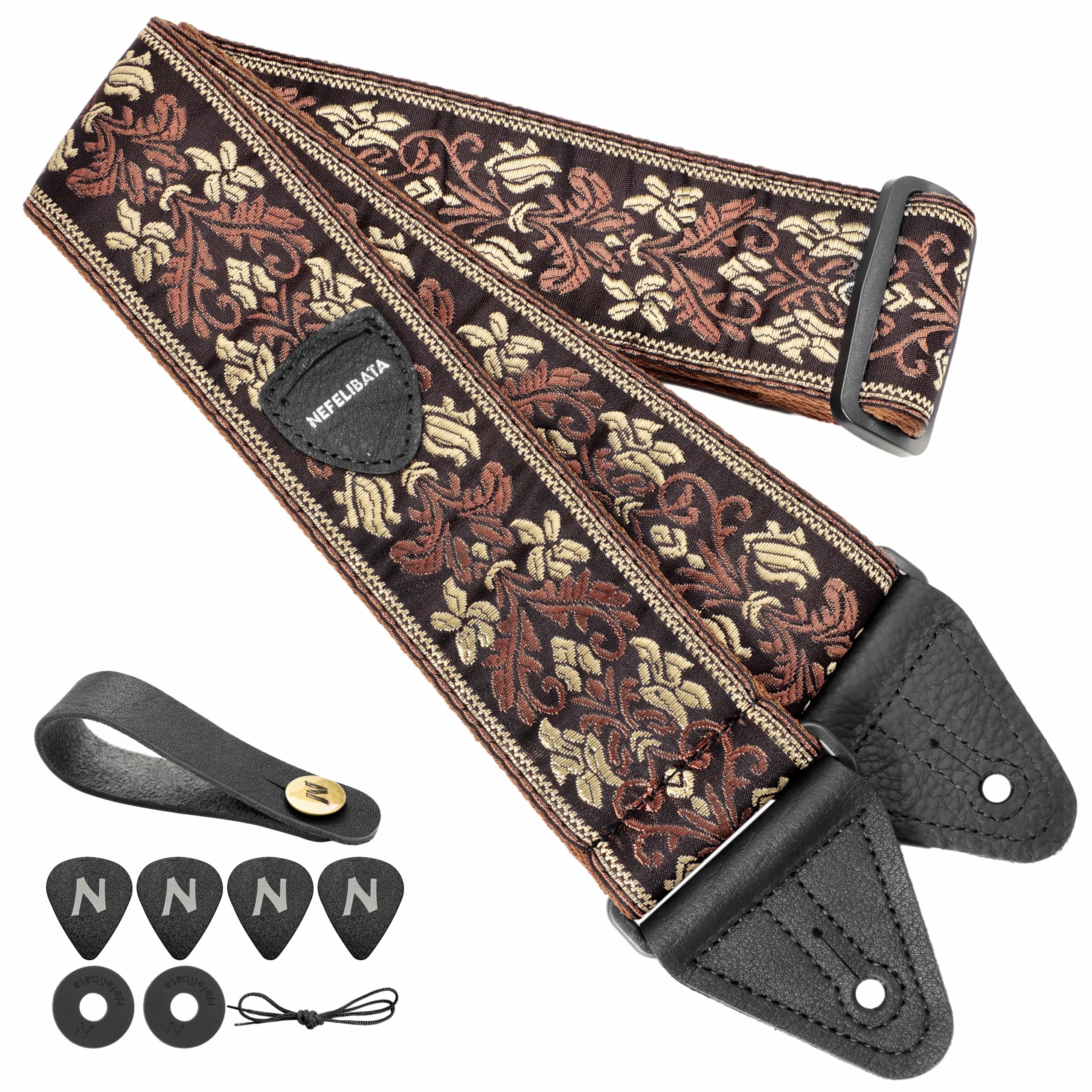 Sangle de guitare de 5,8 cm en cuir de vachette pour votre passion - 8