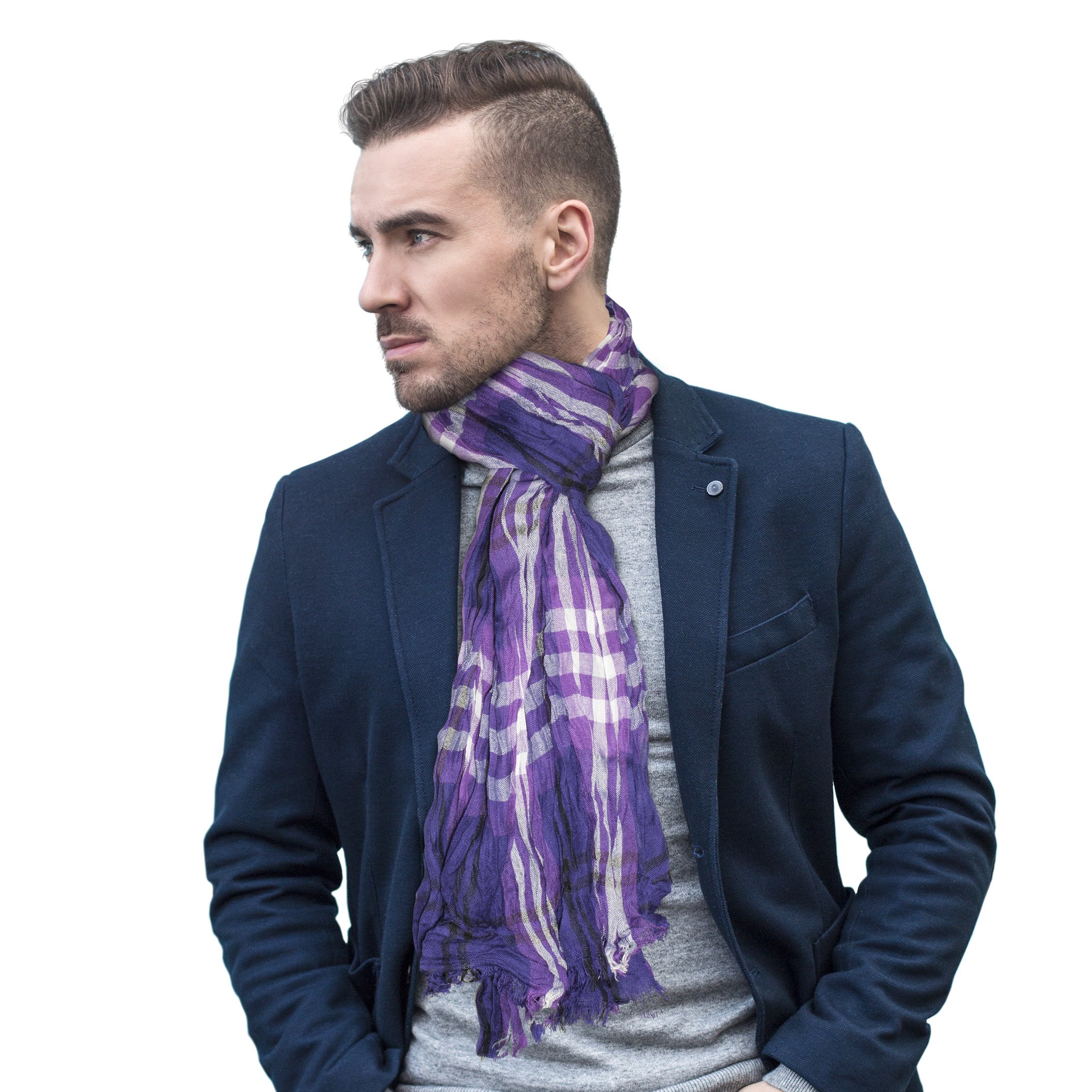 Littlearth Crinkle NFL Minnesota Vikings-Bufanda a Cuadros, Color del Equipo, 70 x 25 Unisex Adulto