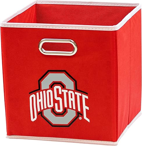 Miniatura 18 de Franklin Sports Cubos de almacenamiento de tela del equipo universitario de la NCAA hechos para adaptarse a organizadores de almacenamiento