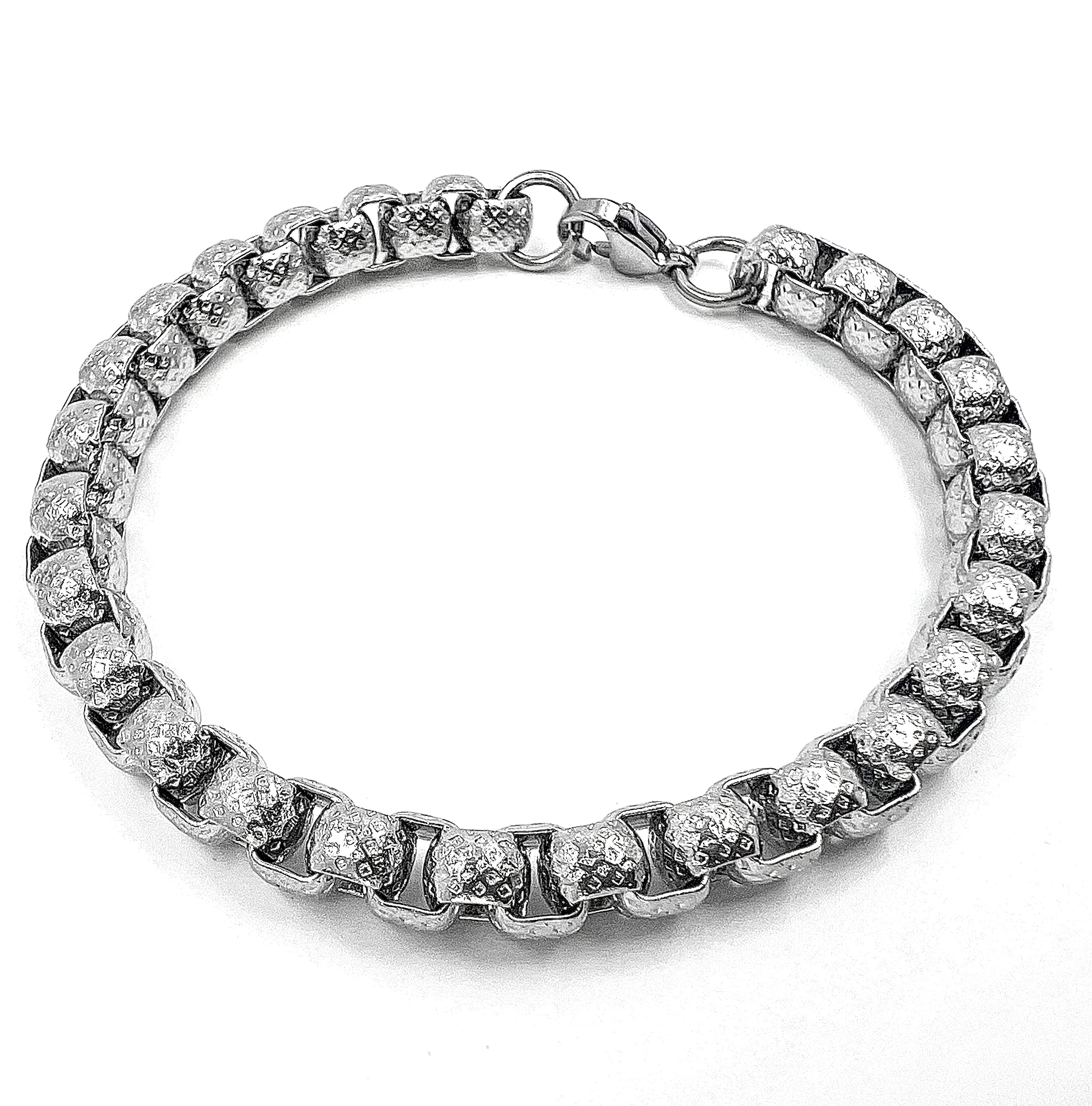 THE MEN THING DOMINEERING - Stainless Steel Bracelet, European trending Style for Men & Boy (7mm - 8 inch) (B0B7MBZ3LT) Amazon Price History, Amazon Price Tracker