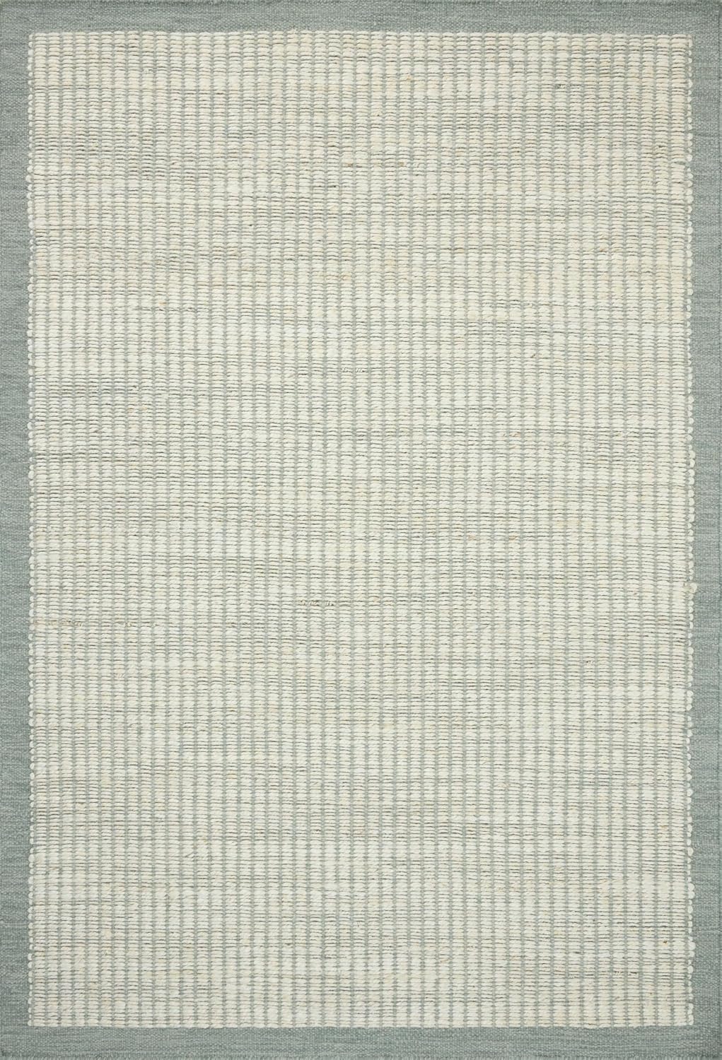 Loloi Amber Lewis Lilah Collection LIH-01 Ivory/Sky 3'-6" x 5'-6" Accent Rug Jute, Wool, Cotton, Neutral, Living, Bedroom, Dining, Rug