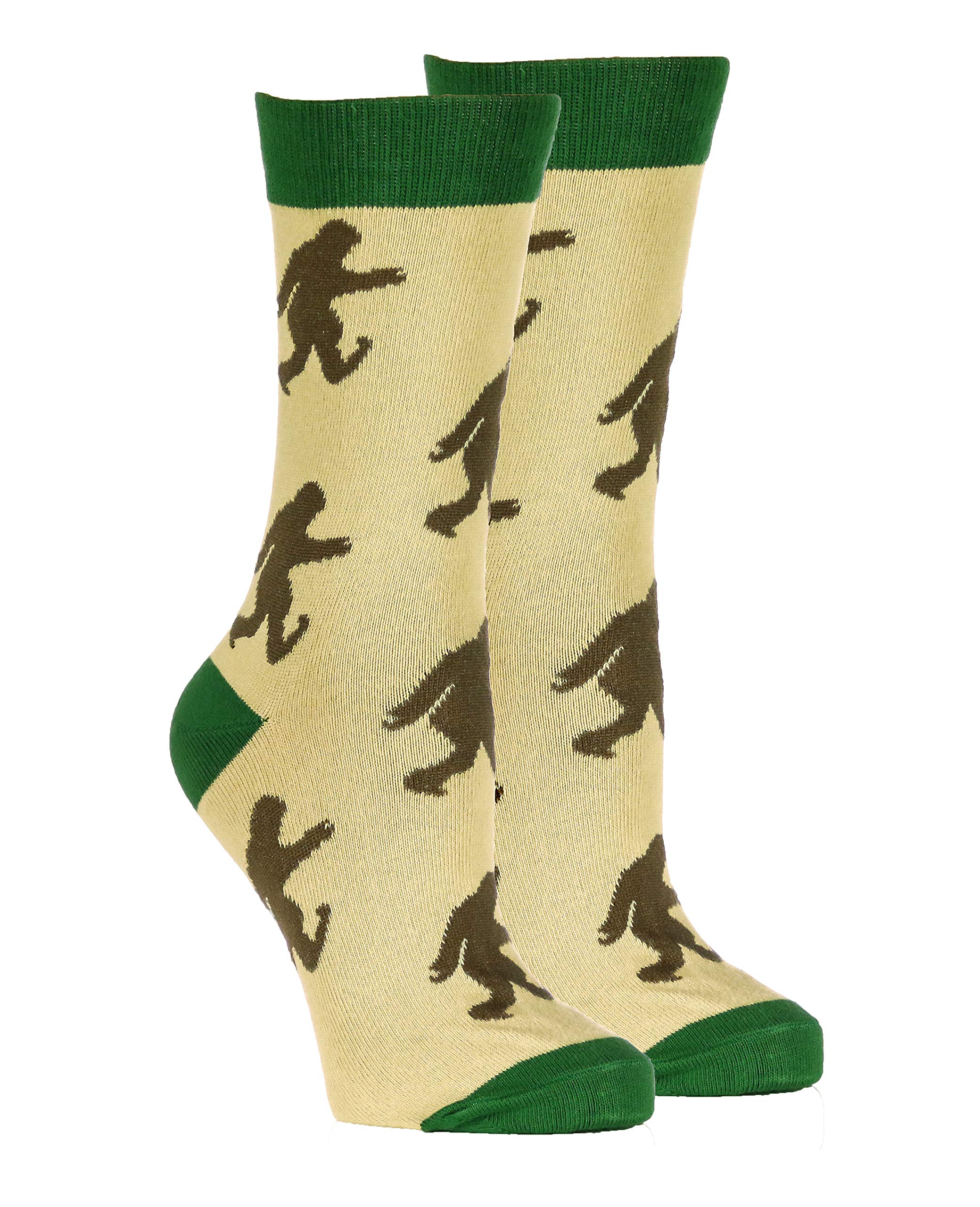 Mother GoddessSalish Seas Sasquatch Socks (Medium, Green)