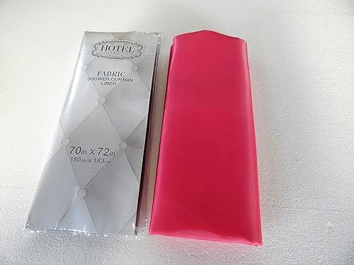 Miniatura 6 de BH Home Cortina de ducha de tela de poliéster resistente al agua, cortina de ducha o forro. Calidad de colección de hotel. (blanco)