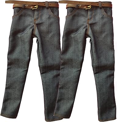 SSbeauty M 2X 1/6 Custom Scale Blue Jeans Pants for 12