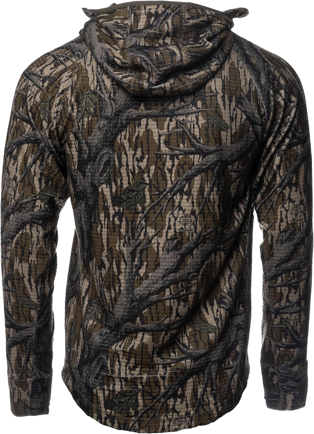 Gator Waders Mens Waypoint Grid Fleece 1/2 Zip Hoodie - Lightweight Moisture-Wicking Fit - Breathable Hunting Layer