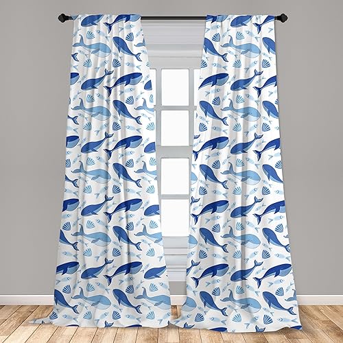 Miniatura 9 de Lunarable Cortinas para ventana de superhéroe, burbujas de discurso de humor Funky Vivid Bang Boom Bam Pow Fiction Design, decoración ligera, juego