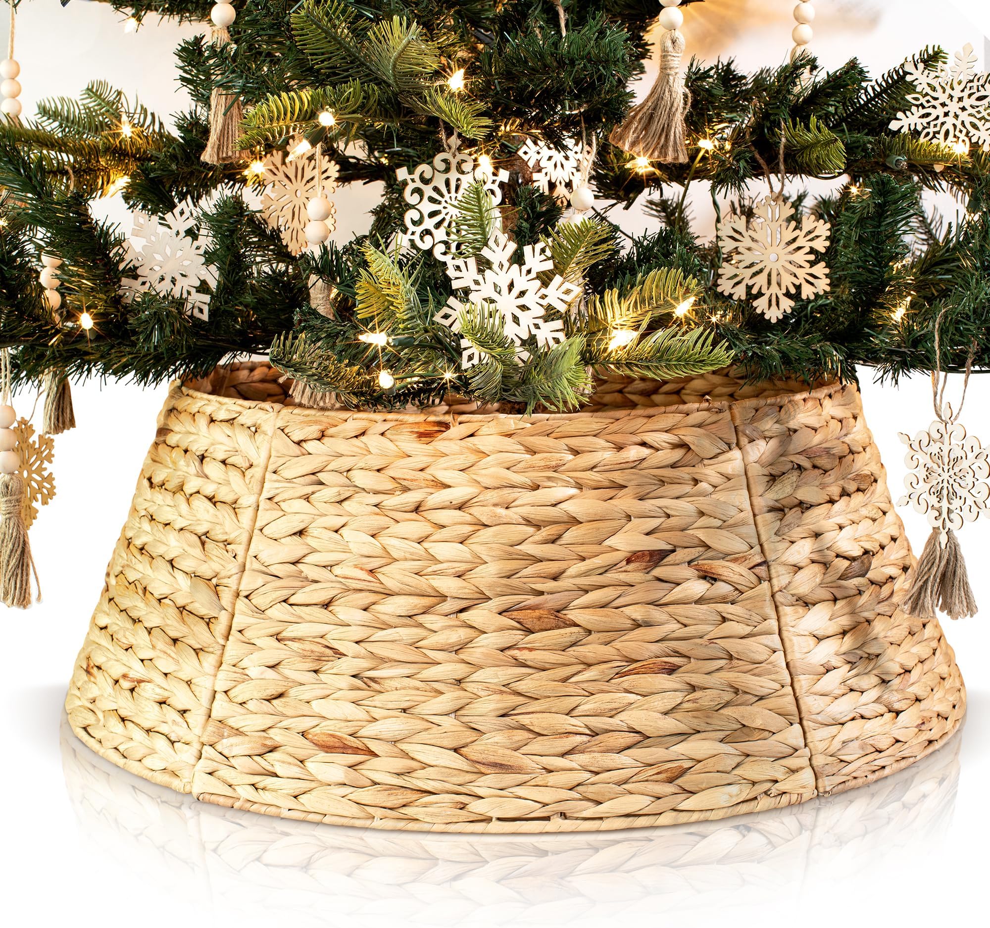 Beautiful Christmas Tree Collar Authentic 28" Cotton Rope