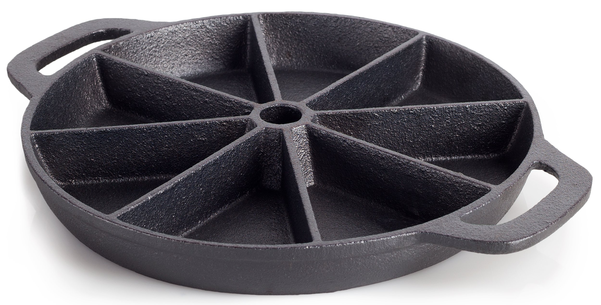 Cast Iron Pre-Seasoned Cornbread and Scottish Scone Wedge Pan