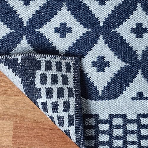 Miniatura 4 de SUPERIOR Alfombra grande para interiores y exteriores, decoración geométrica de celosía, decoración del hogar, patio, entrada, cubierta, porche