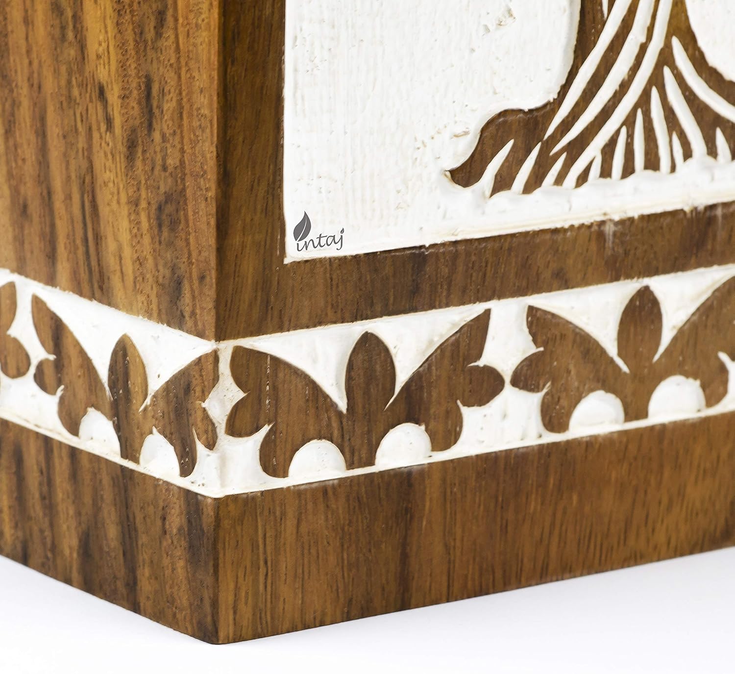 Handmade Rosewood Urn for Human Ashes | Tree of Life Wooden Urns Hand-Crafted - Funeral Cremation Urn for Ashes (Antique Soulful Tree 73, Adult 250 Cu/in)