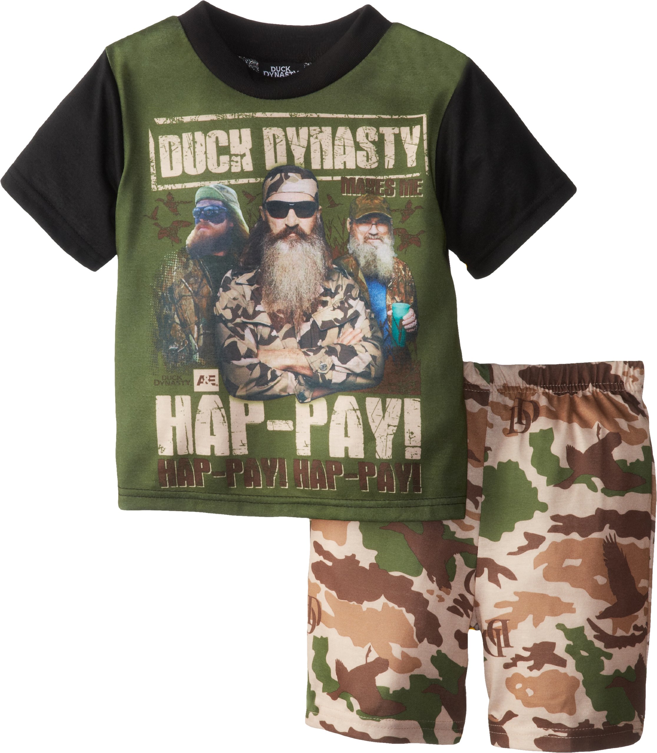 AME Sleepwear Little Boys' Duck Dynasty Pajama Short Set