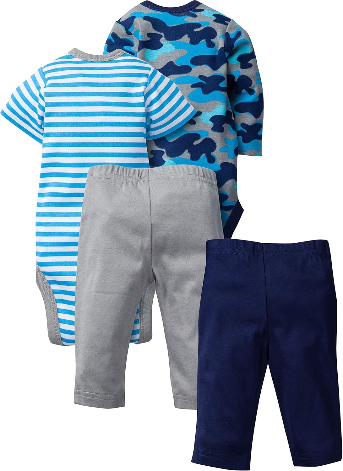 Gerber baby-boys 4-piece Bodysuit and Pant Set