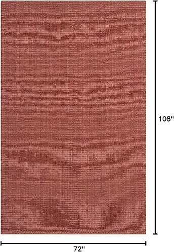 Vista 294 de SAFAVIEH Colección Natural Fiber NF447A - Tapete de pasillo, yute texturizado grueso tejido a mano de 0.75 pulgadas de grosor, ideal para zonas