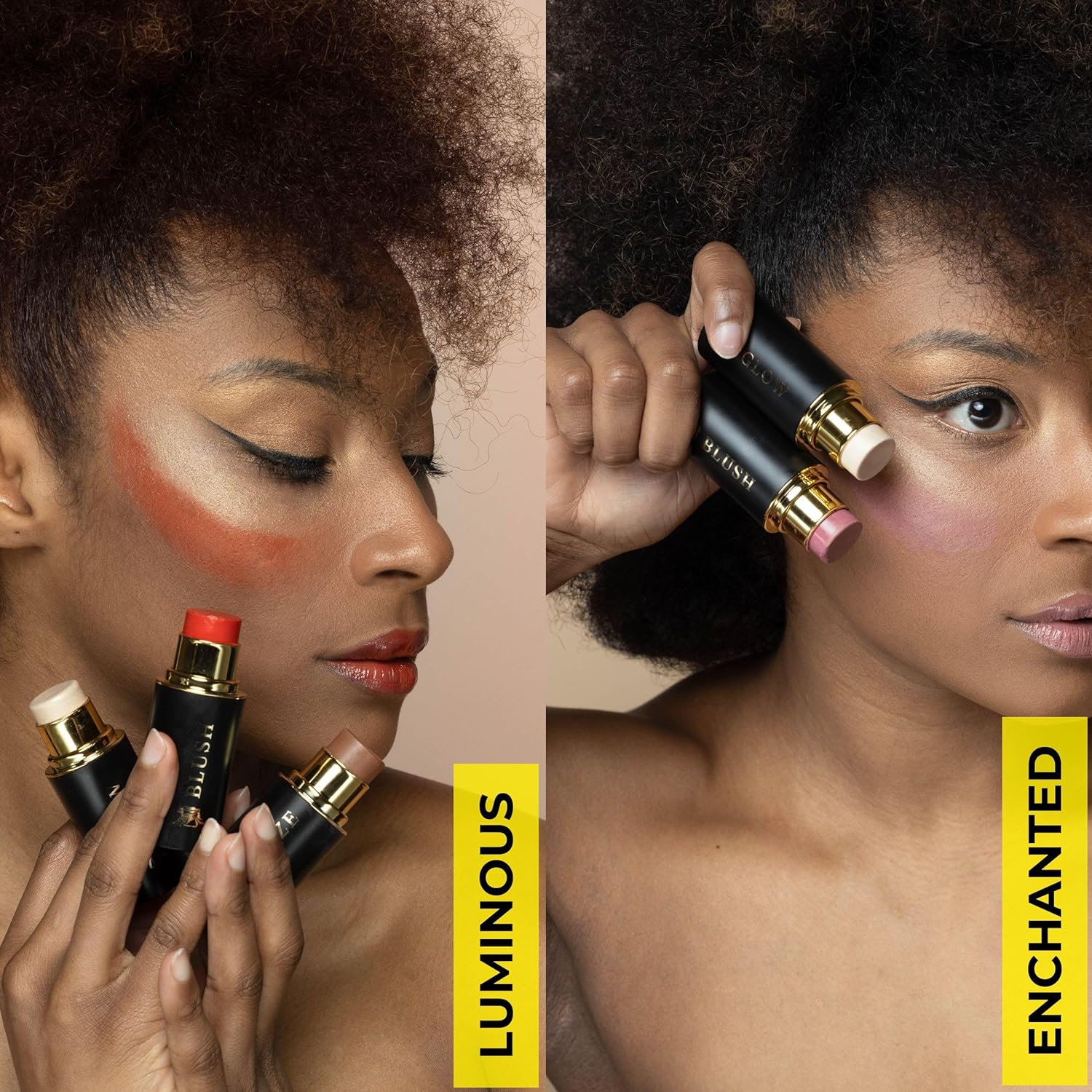 Cream Contour Stick Set – Blush, Bronzer & Highlighter Trio | Hydrating, Buildable, High-Pigment Makeup with Shea Butter & Vitamin E | Phoenix Beauty Gift Set (Enchanted) - Image 5