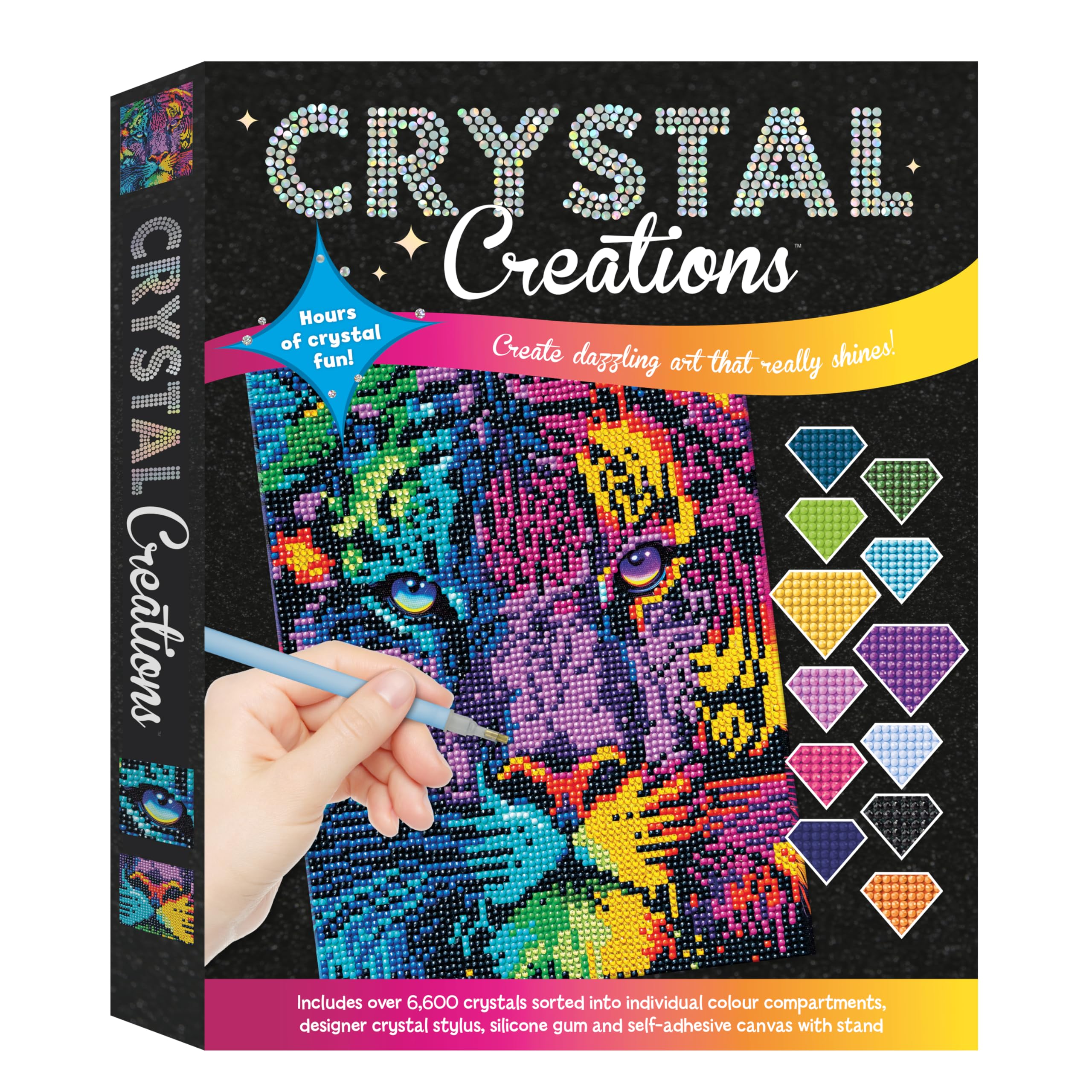 Curious Universe Kit Uccelli Primaverili Crystal Creations - Pittura Con Diamanti Per Adulti E Ragazzi - Crea Animali Scintillanti